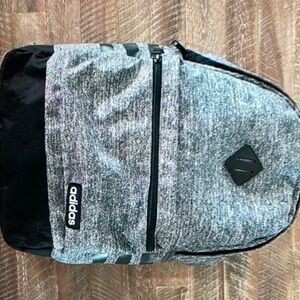 Adidas Gray And Black Book bag